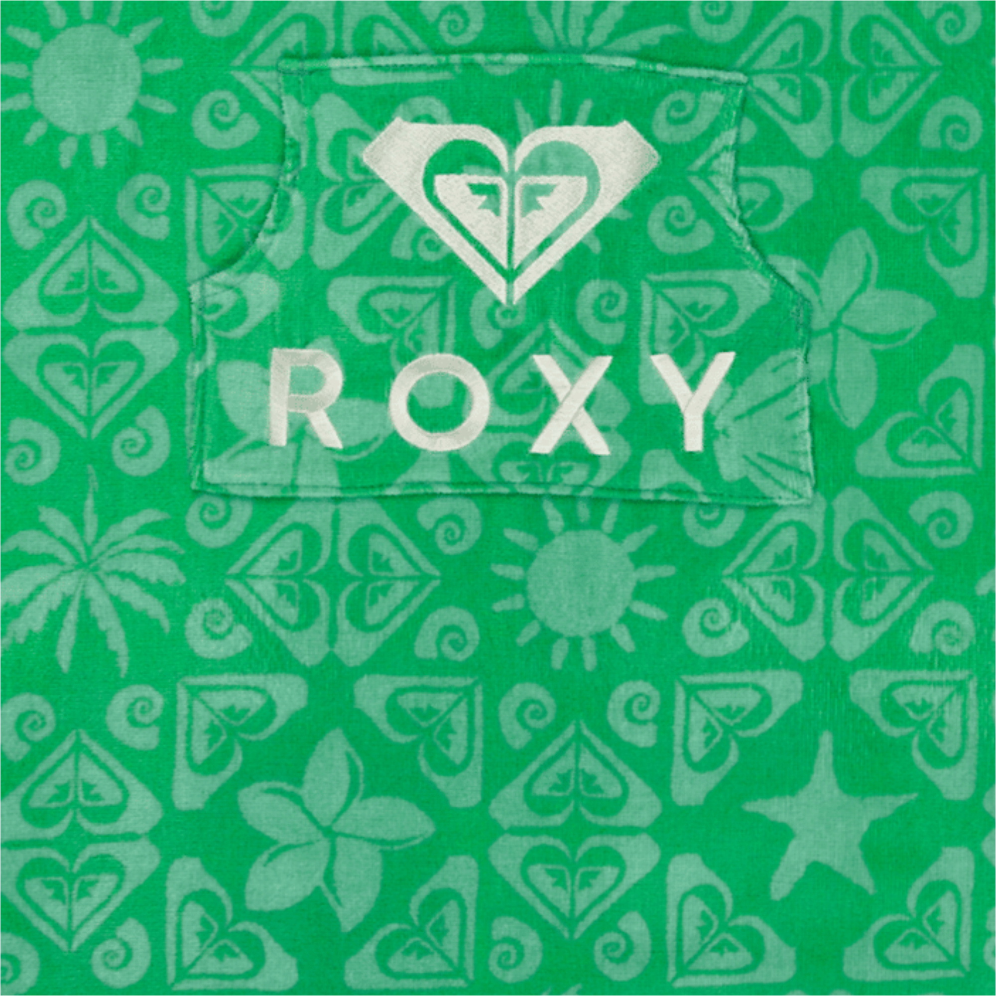 2026 Roxy Junior Stay Magical Bedrukte Badjas Met Capuchon ERGAA03220 - Katydid Hippie Hour Rg